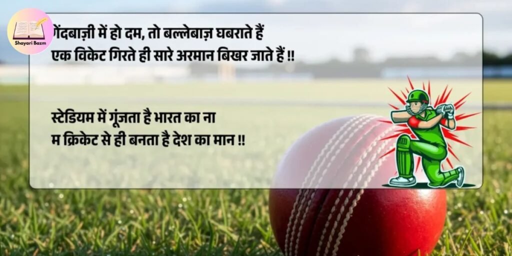 Cricket Commentary Shayari in Hindi