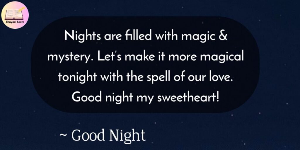 Good Night Shayari for Love