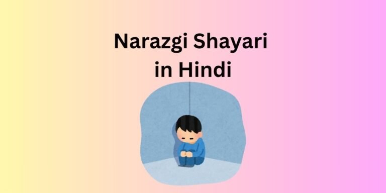 Narazgi Shayari in Hindi