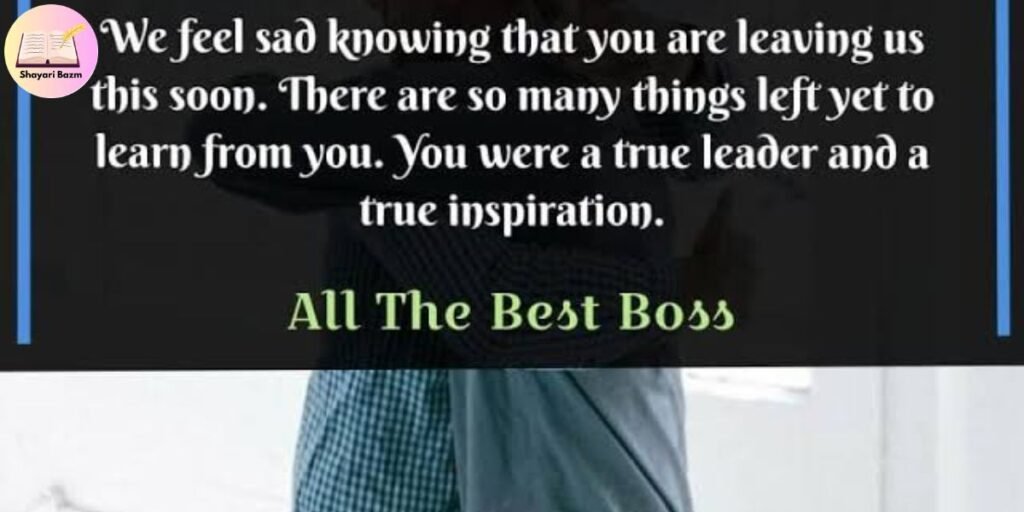 Farewell Shayari for Boss