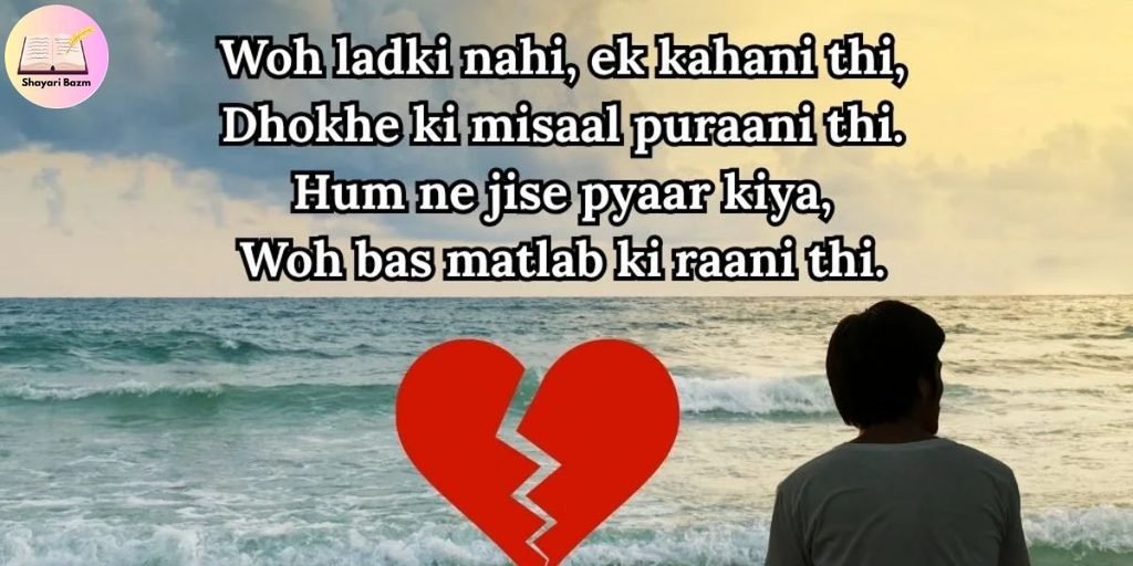Dhokebaaz Shayari in English About Broken Trust